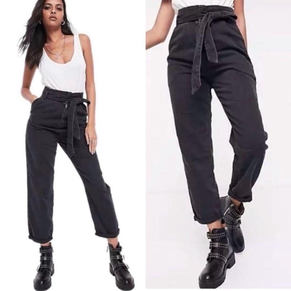 All Saints Ralita Paperbag High-Rise Cropped Jeans